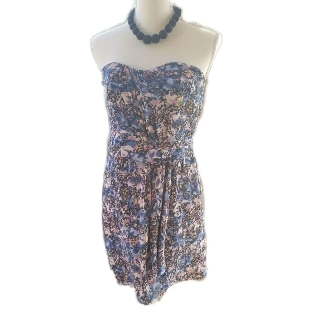 Tropical cheetah mini sweetheart dress sleeveless